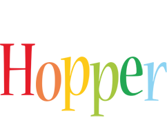 Hopper birthday logo