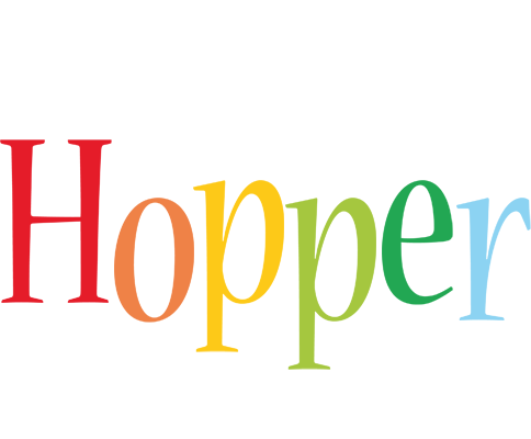 Hopper birthday logo