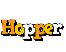 Hopper cartoon logo