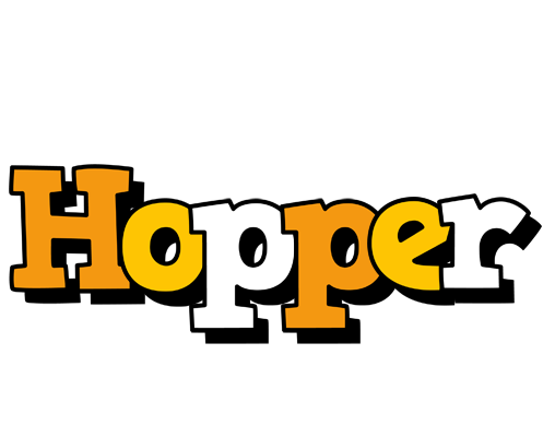 Hopper cartoon logo