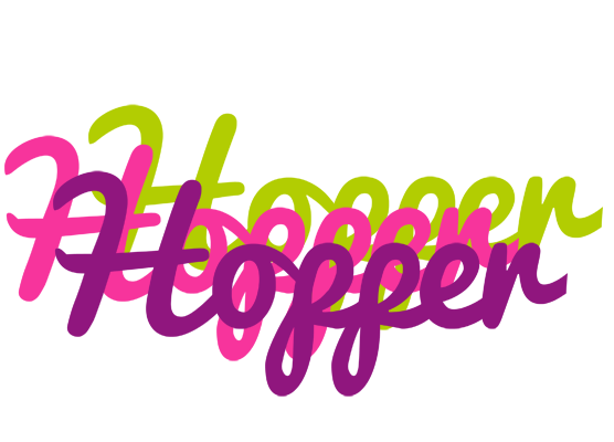 Hopper flowers logo