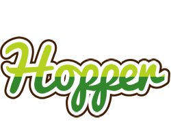 Hopper golfing logo