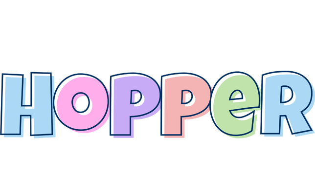 Hopper pastel logo