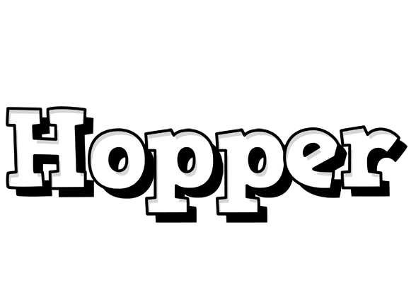 Hopper snowing logo