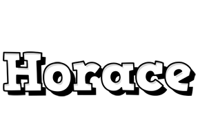 Horace snowing logo