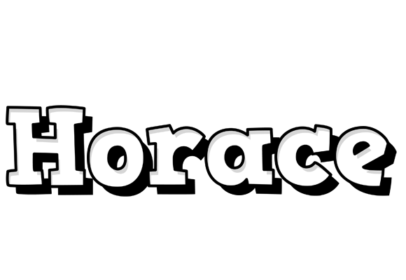 Horace snowing logo
