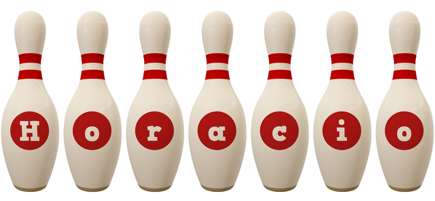 Horacio bowling-pin logo