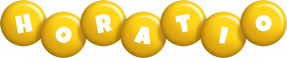 Horatio candy-yellow logo