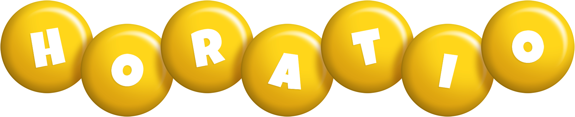 Horatio candy-yellow logo