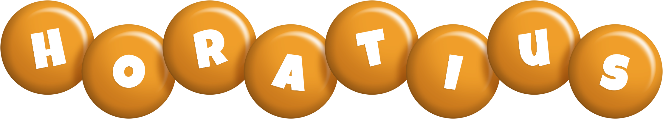 Horatius candy-orange logo