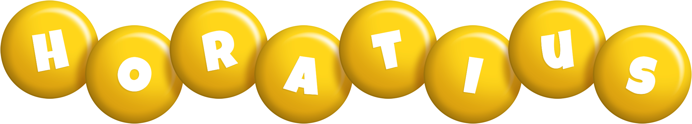 Horatius candy-yellow logo