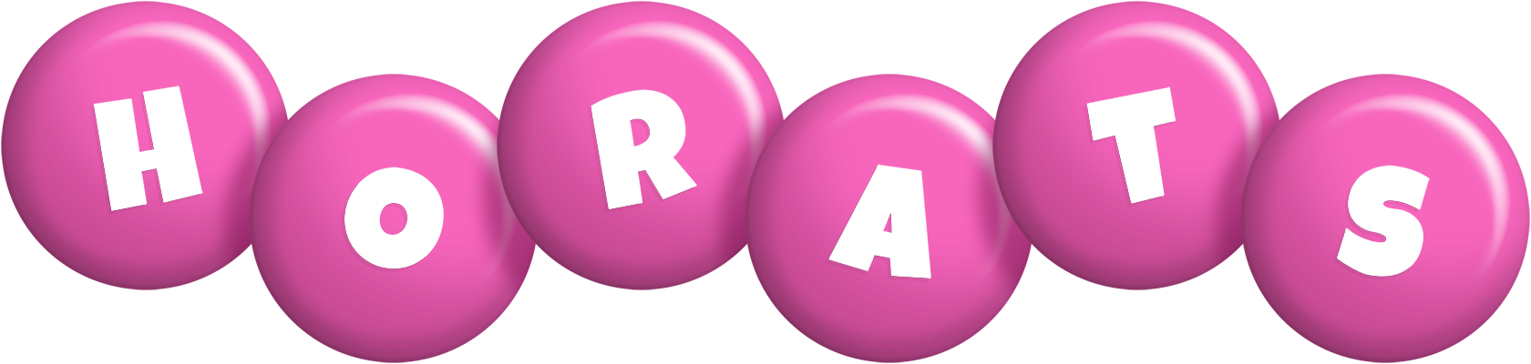 Horats candy-pink logo