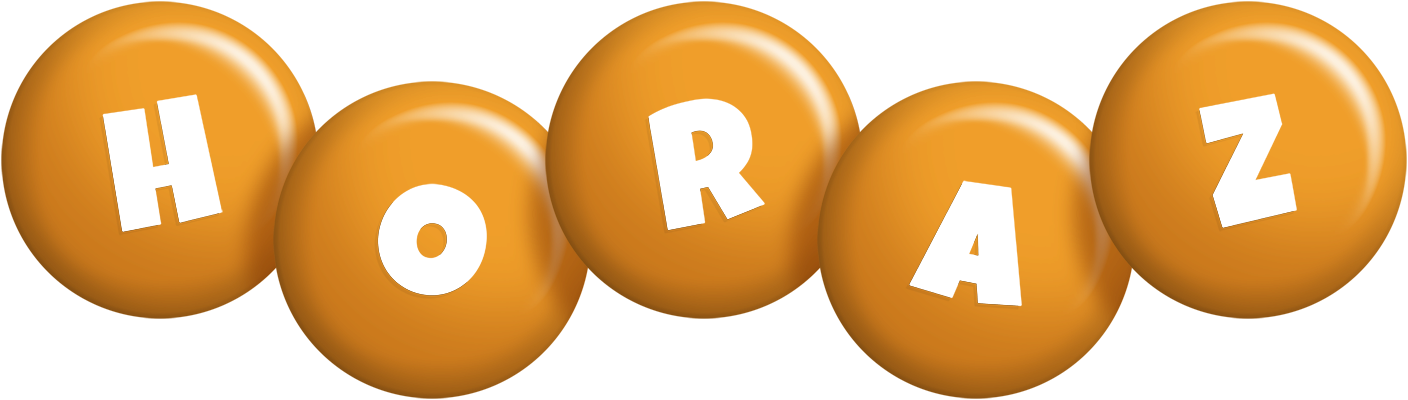 Horaz candy-orange logo