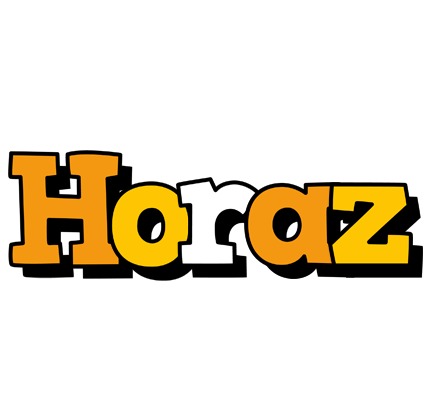 Horaz cartoon logo