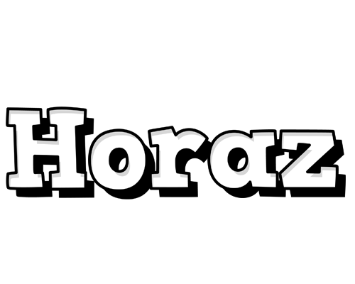 Horaz snowing logo