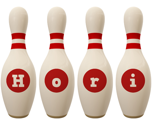 Hori bowling-pin logo