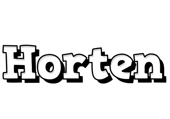 Horten snowing logo