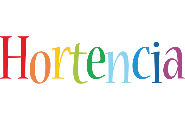 Hortencia birthday logo
