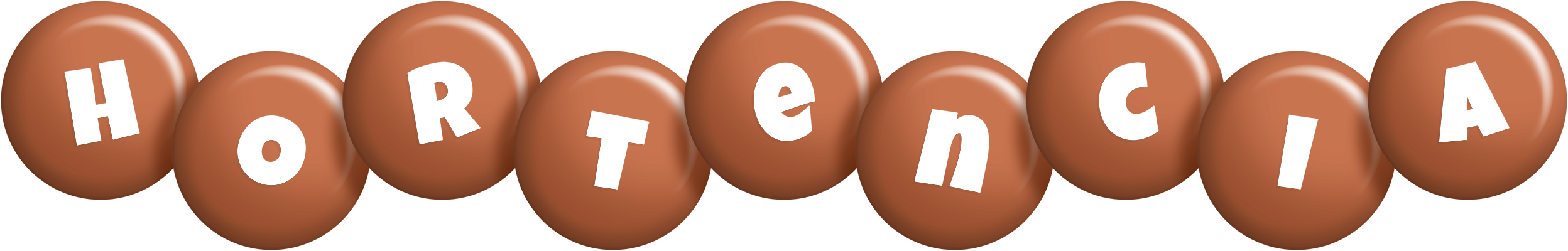 Hortencia candy-brown logo