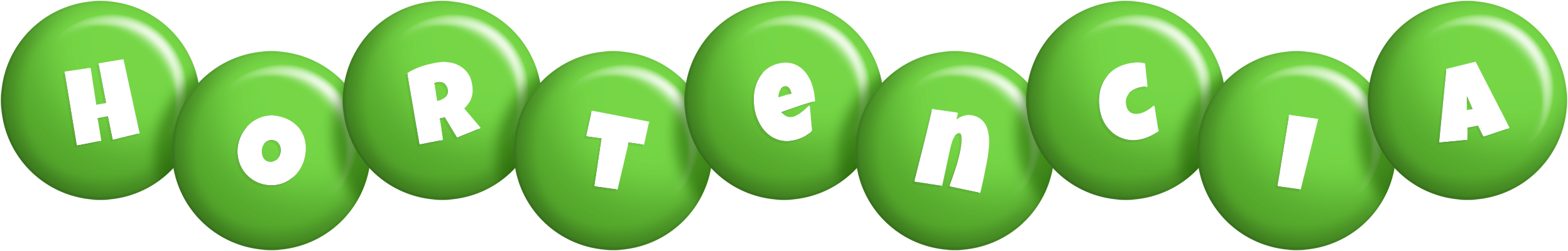 Hortencia candy-green logo