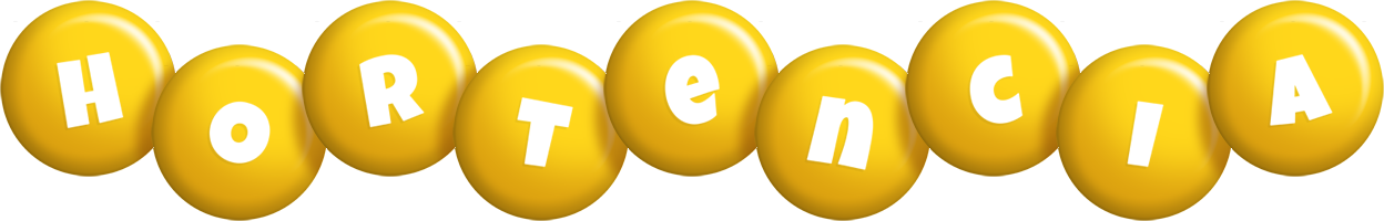 Hortencia candy-yellow logo
