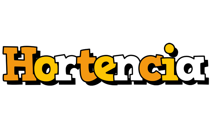 Hortencia cartoon logo