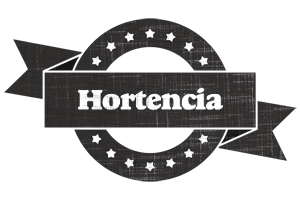 Hortencia grunge logo