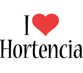 Hortencia i-love logo
