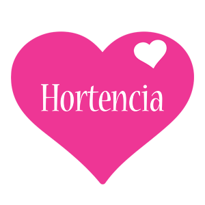 Hortencia love-heart logo