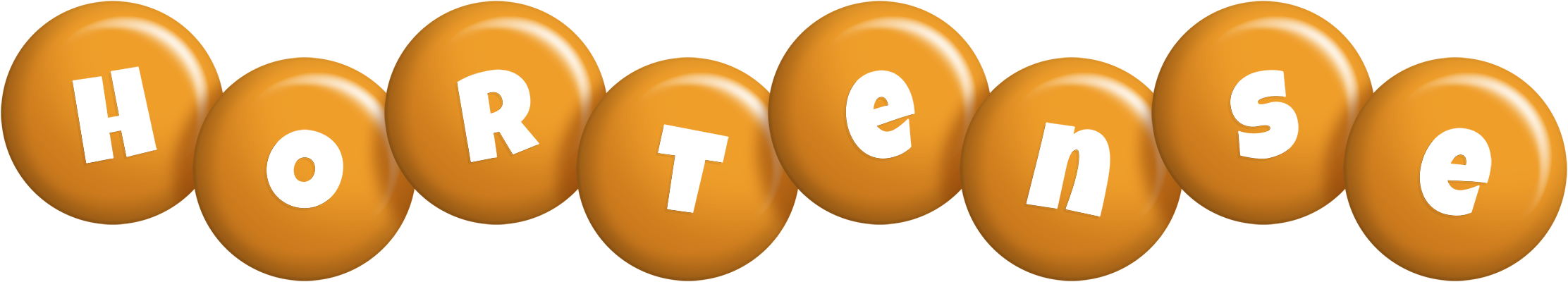 Hortense candy-orange logo