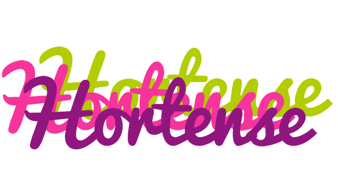 Hortense flowers logo