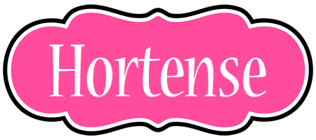 Hortense invitation logo