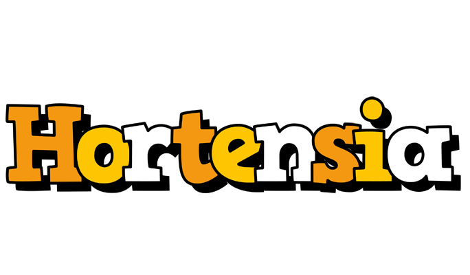 Hortensia cartoon logo