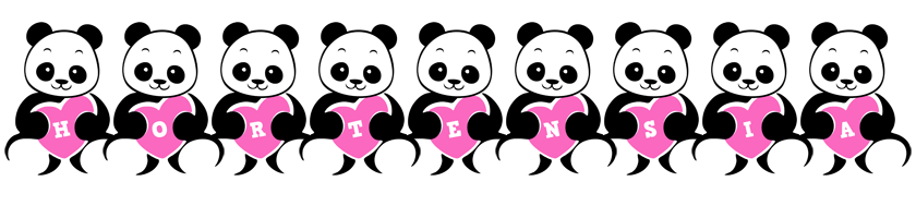 Hortensia love-panda logo