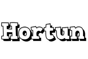 Hortun snowing logo