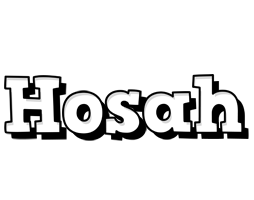 Hosah snowing logo