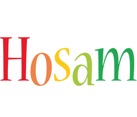 Hosam birthday logo