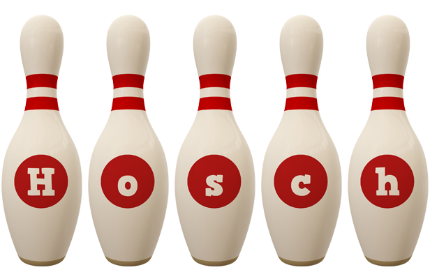 Hosch bowling-pin logo