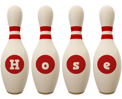 Hose bowling-pin logo