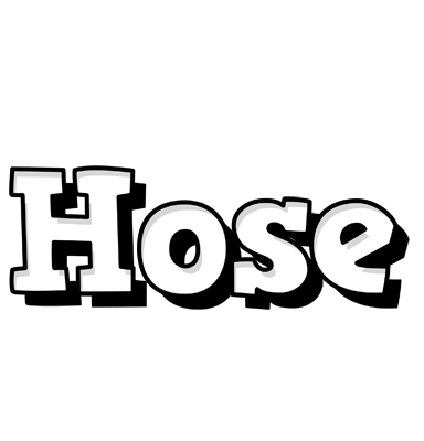 Hose snowing logo