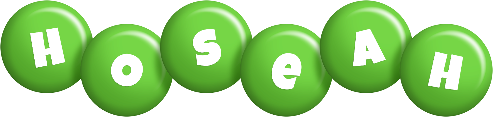 Hoseah candy-green logo