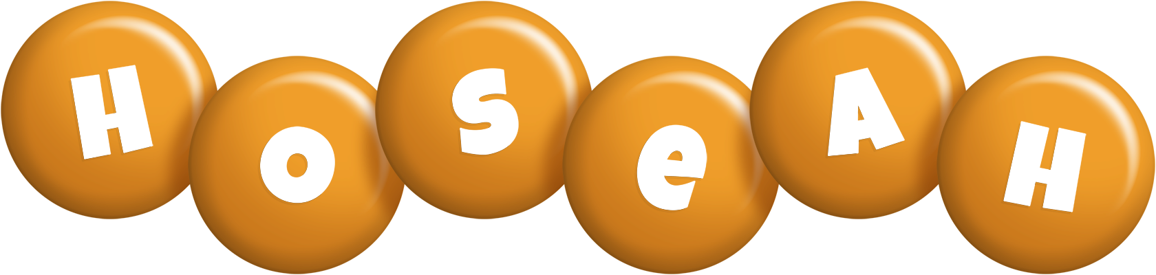 Hoseah candy-orange logo