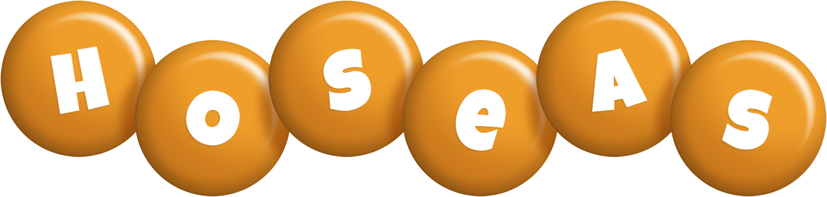 Hoseas candy-orange logo