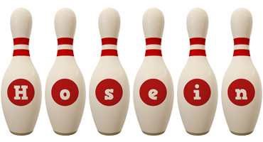 Hosein bowling-pin logo