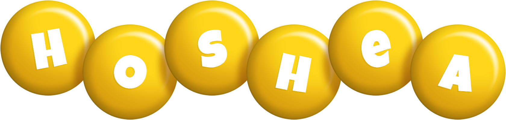 Hoshea candy-yellow logo