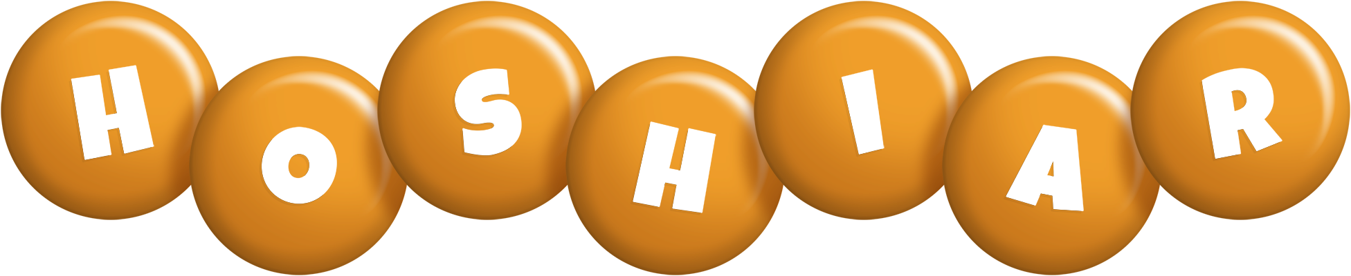 Hoshiar candy-orange logo