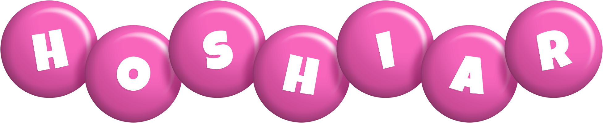 Hoshiar candy-pink logo