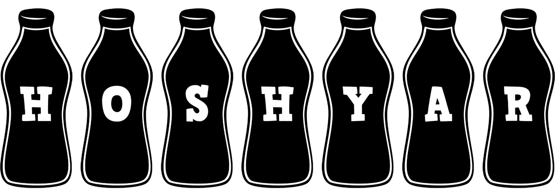 Hoshyar bottle logo