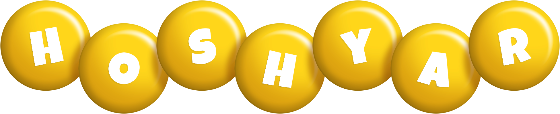 Hoshyar candy-yellow logo