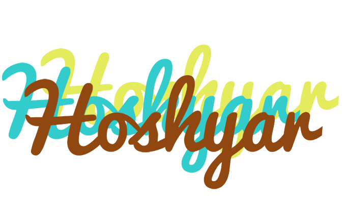 Hoshyar cupcake logo